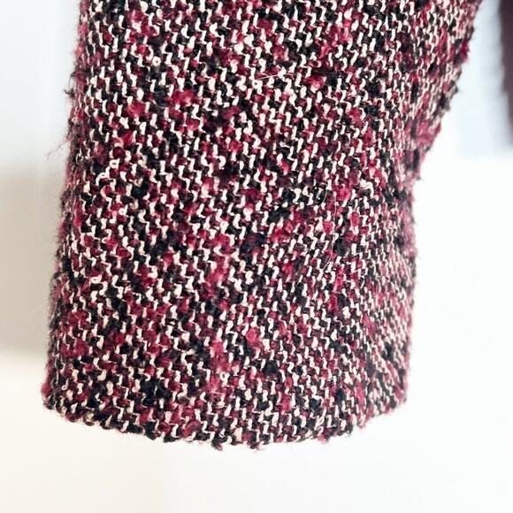 Talbots Red Brown Black Tweed Blazer Jacket NWT - Picture 4 of 15